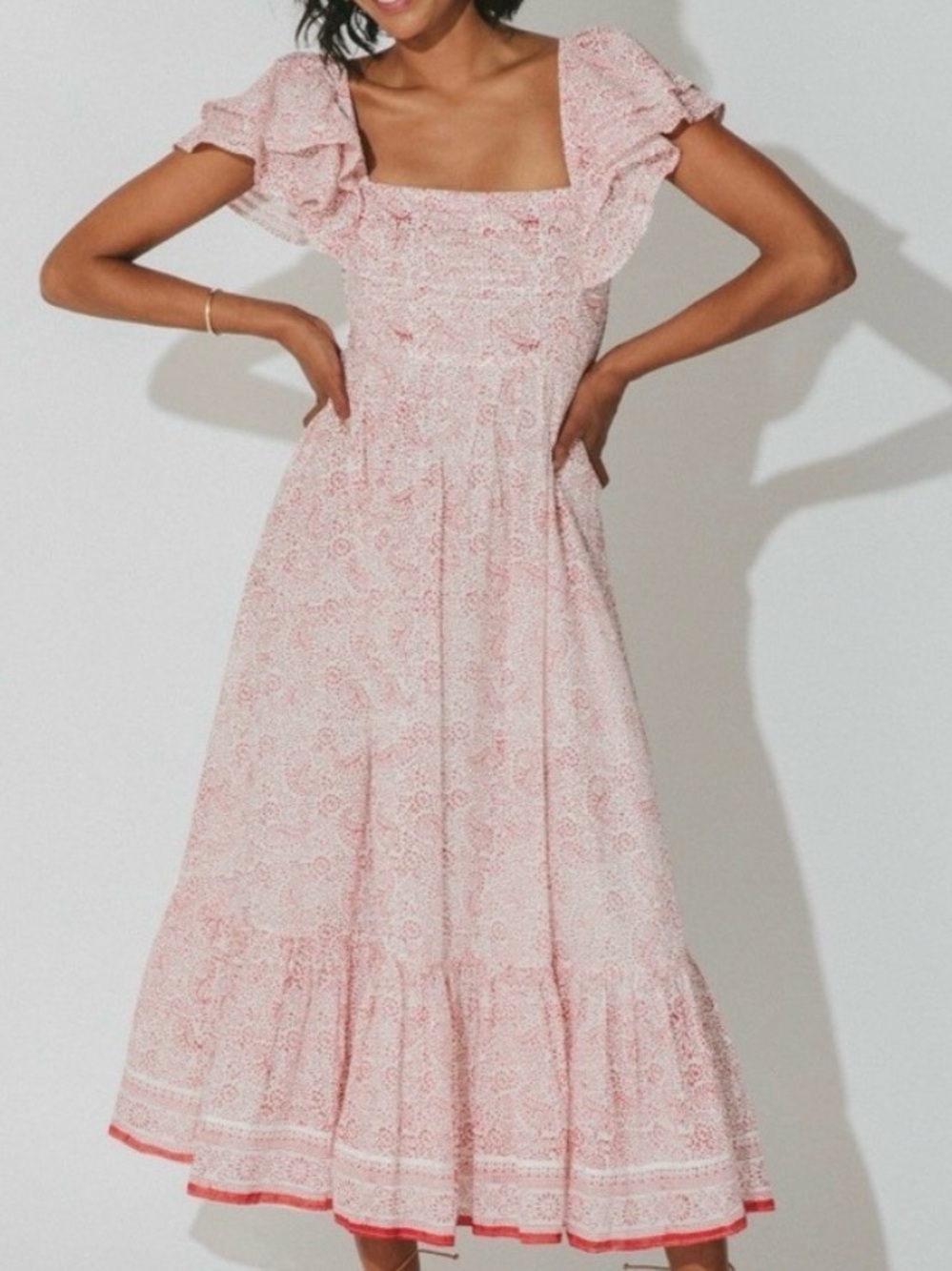 Cleobella Meera Midi dress in Ditzy Paisley. Size Medium.